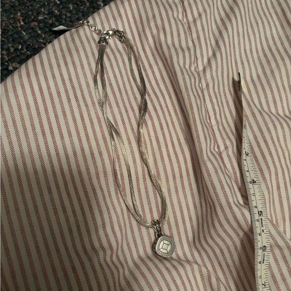 Brighton Silver Necklace with Black Pendant - Picture 5 of 8